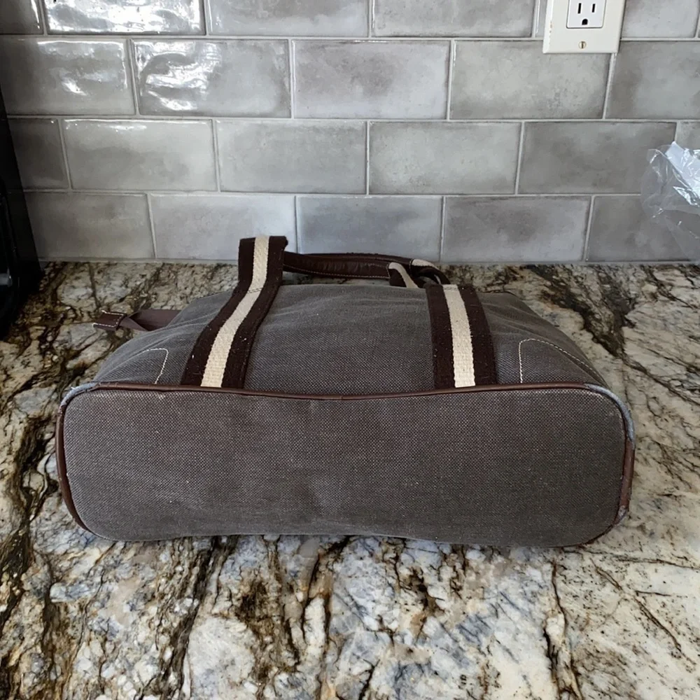 Coach Brown canvas tote bag